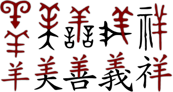 Sheep component in 羊美善義祥